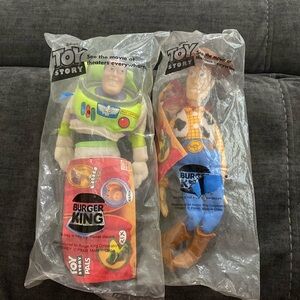 Vintage 10 inch promotional Toy Story Doll/Puppet (Buzz and Woody)